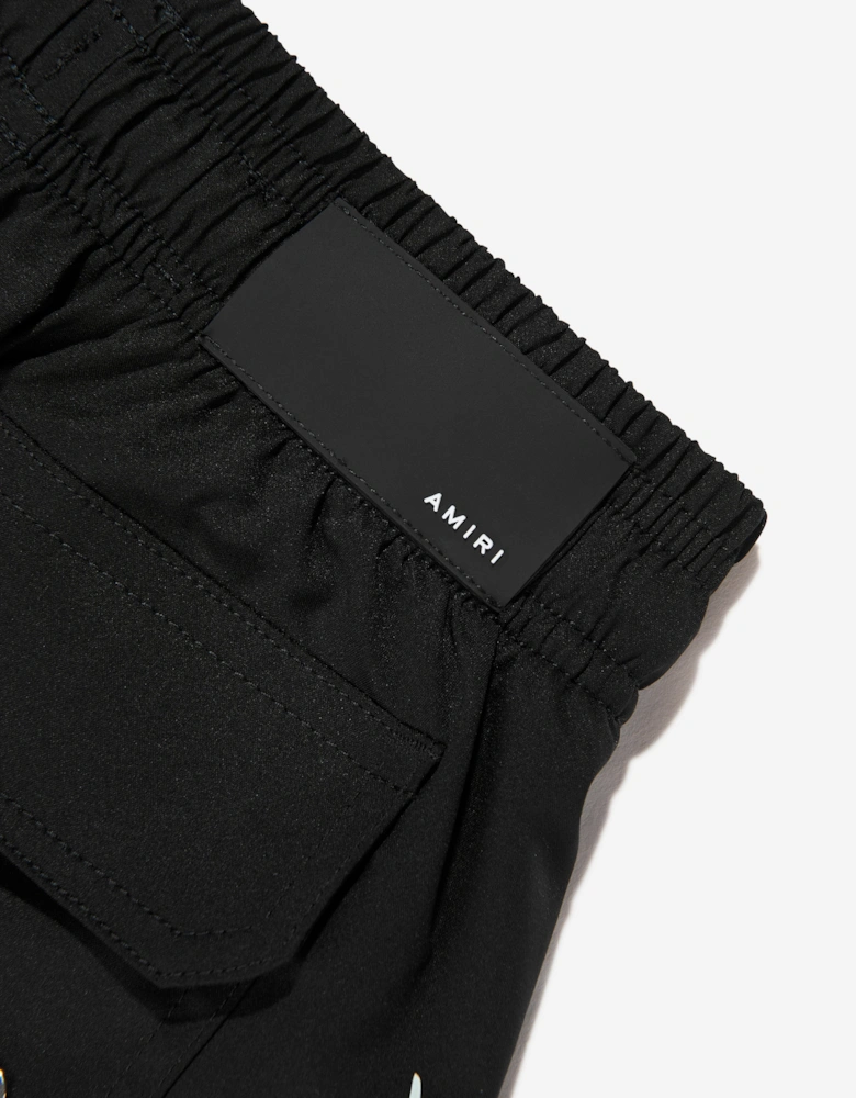 Boys Flames Swim Shorts in Black