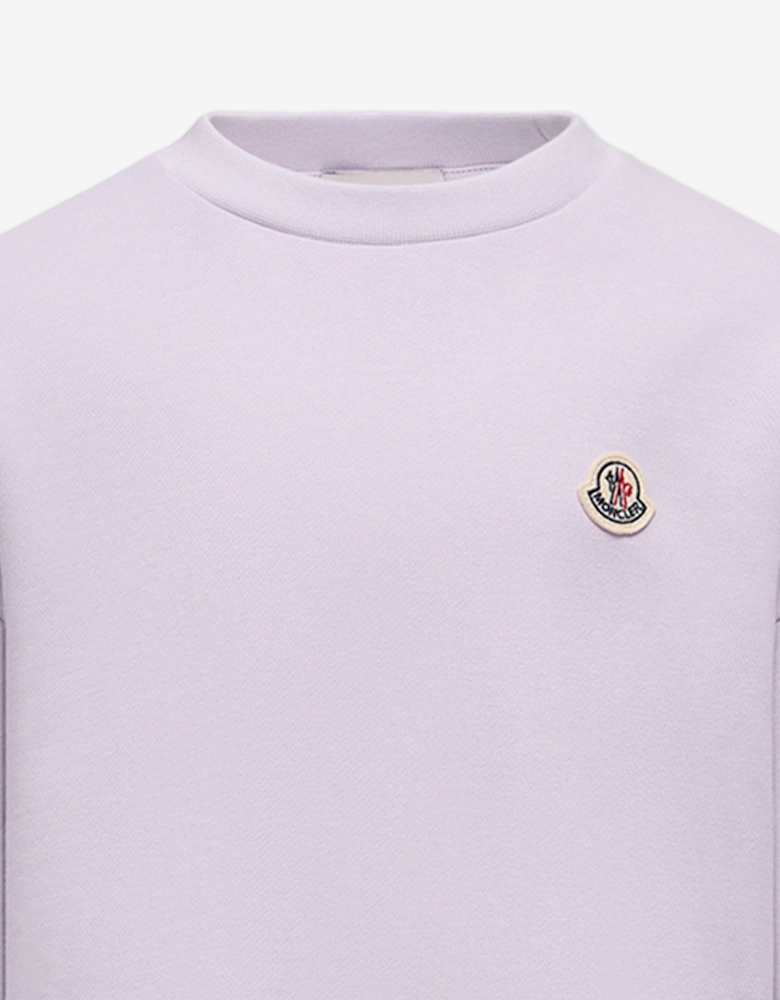 Enfant Girls Logo Sweater Dress in Purple