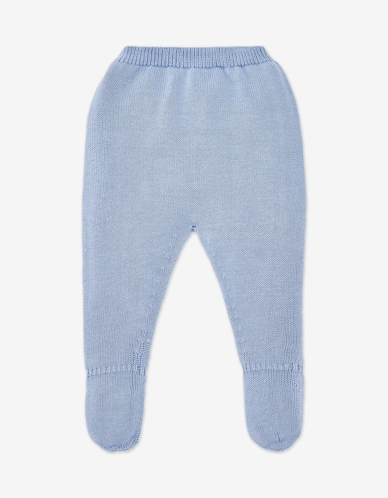 Baby Boys 3 Piece Cotton Knit Set in Blue