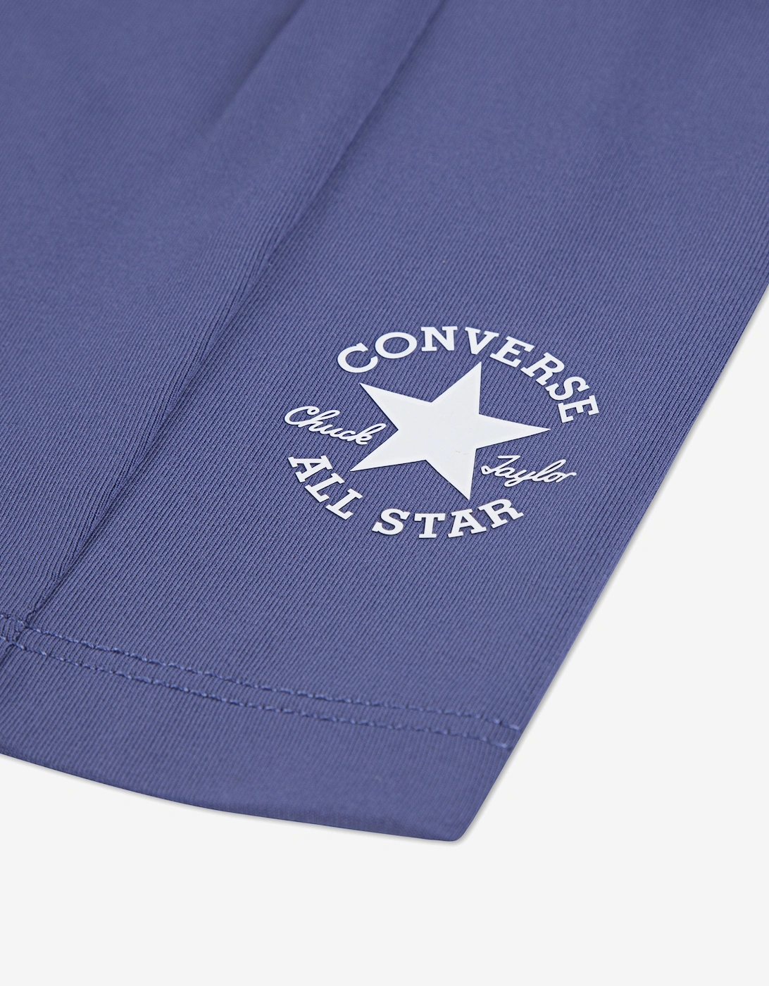 Girls Drapey Side Pocket Shorts in Blue