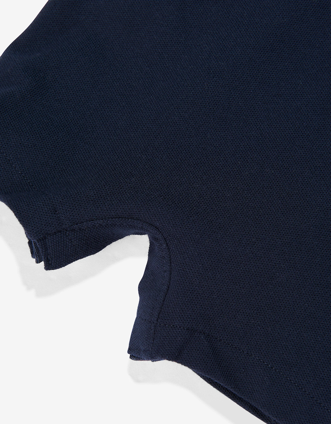 Baby Boys Core Polo Romper in Navy