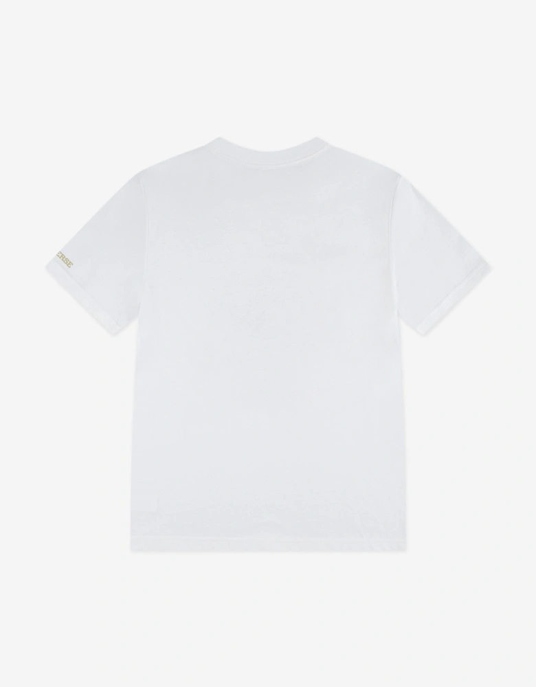 Boys Stacked Shoe GFX T-Shirt in Ivory