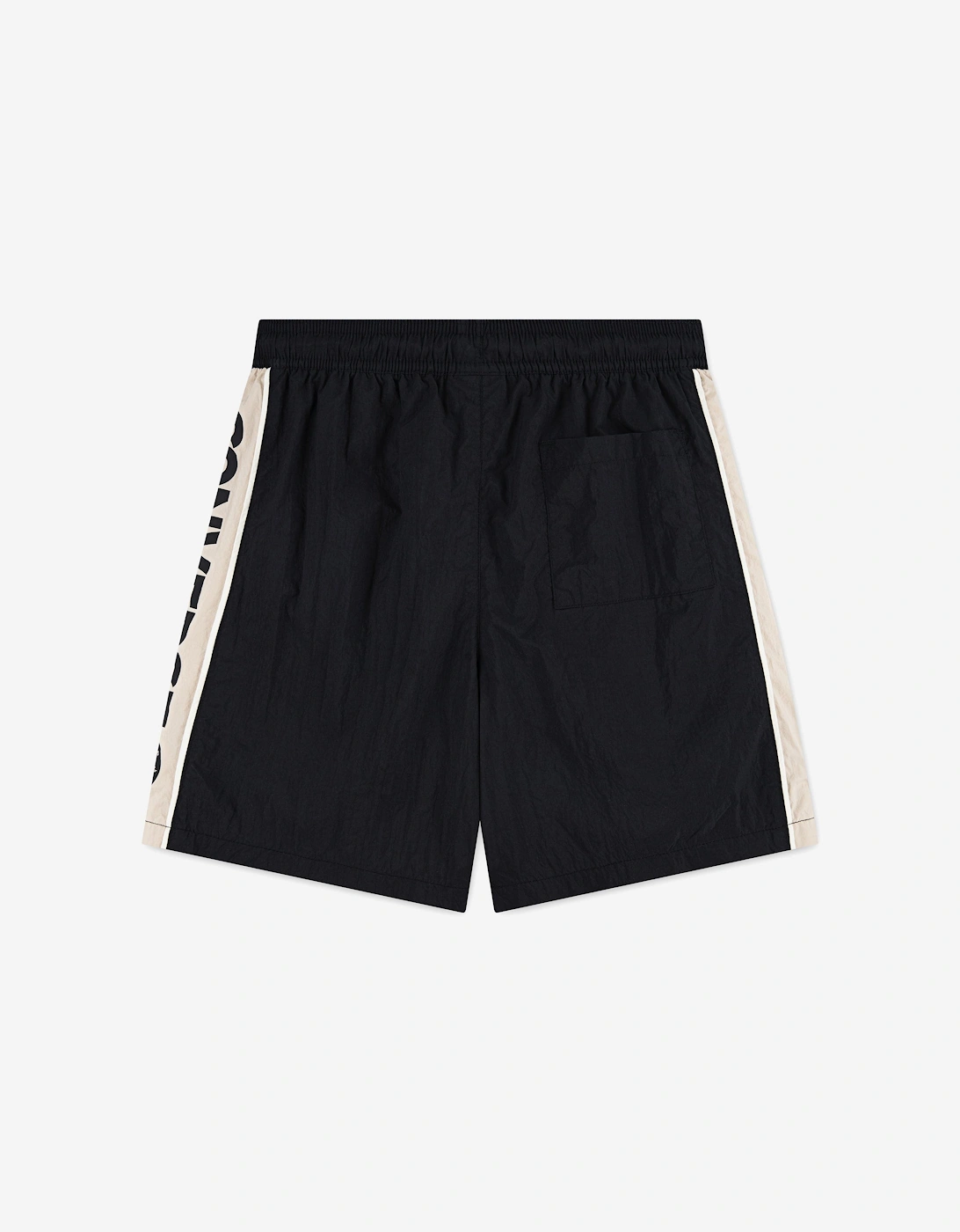 Boys SS Hit Piping Shorts in Black