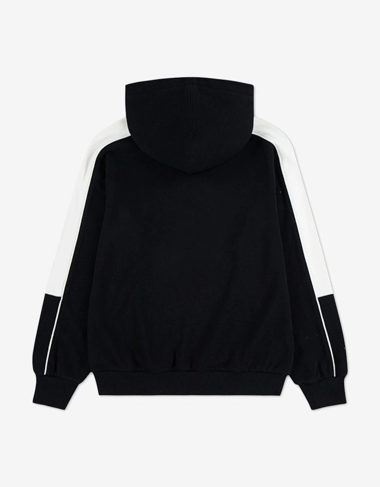 Boys Piping and Colourblock Hoodie in Black