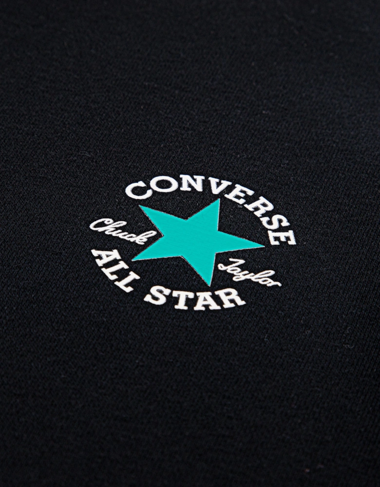 Boys Piping and Colourblock Hoodie in Black