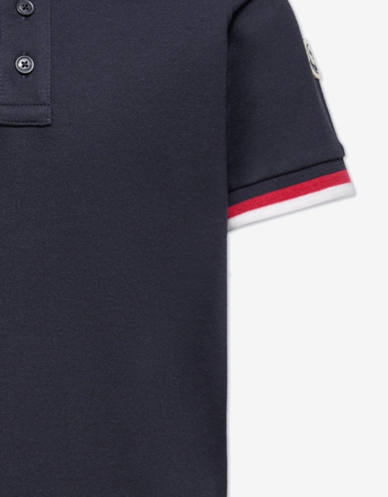 Enfant Boys Cotton Polo Shirt in Navy