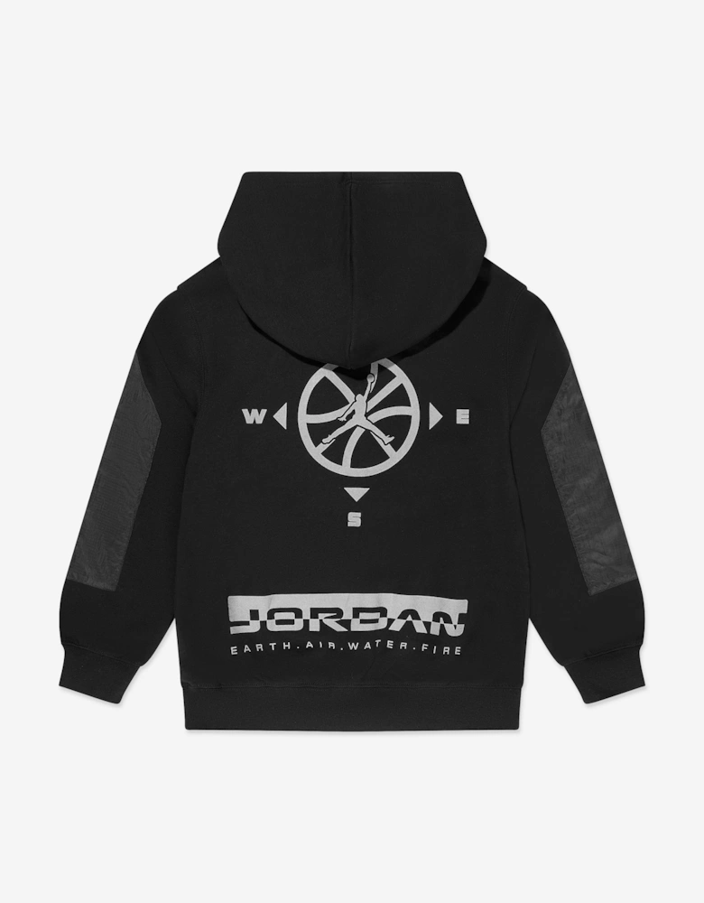 Jordan Boys MJ BRK Hike Mike Hoodie in Black
