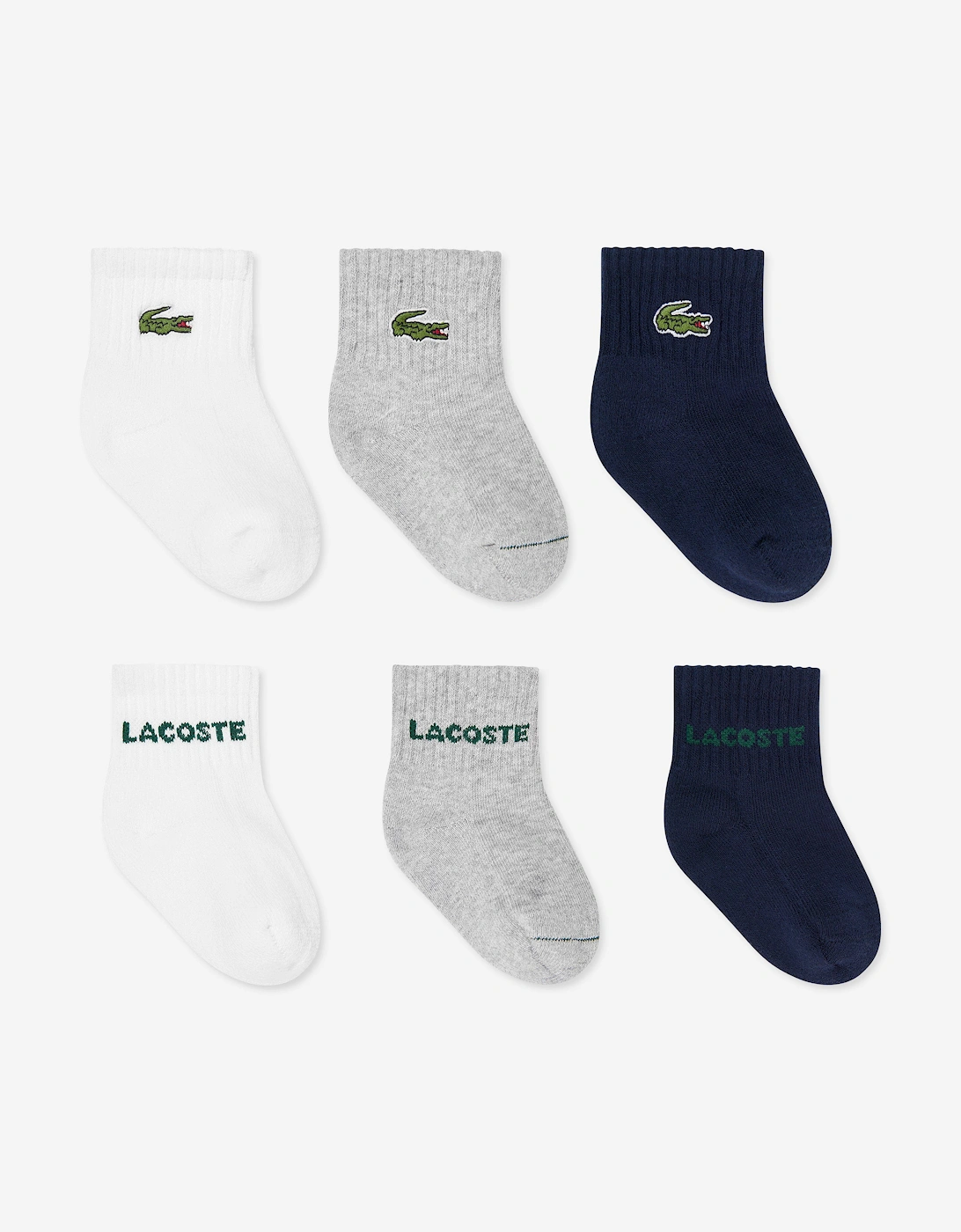 Baby 6 Pack Socks Set in Navy, 10 of 9