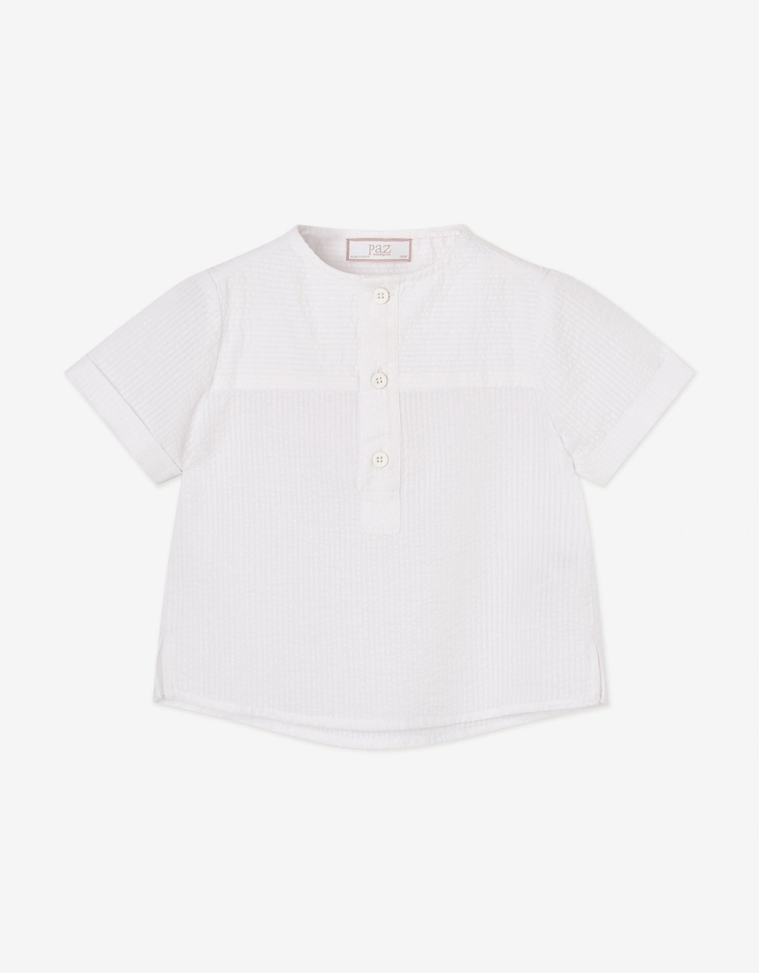 Boys Cotton and Linen Short Set in Blue