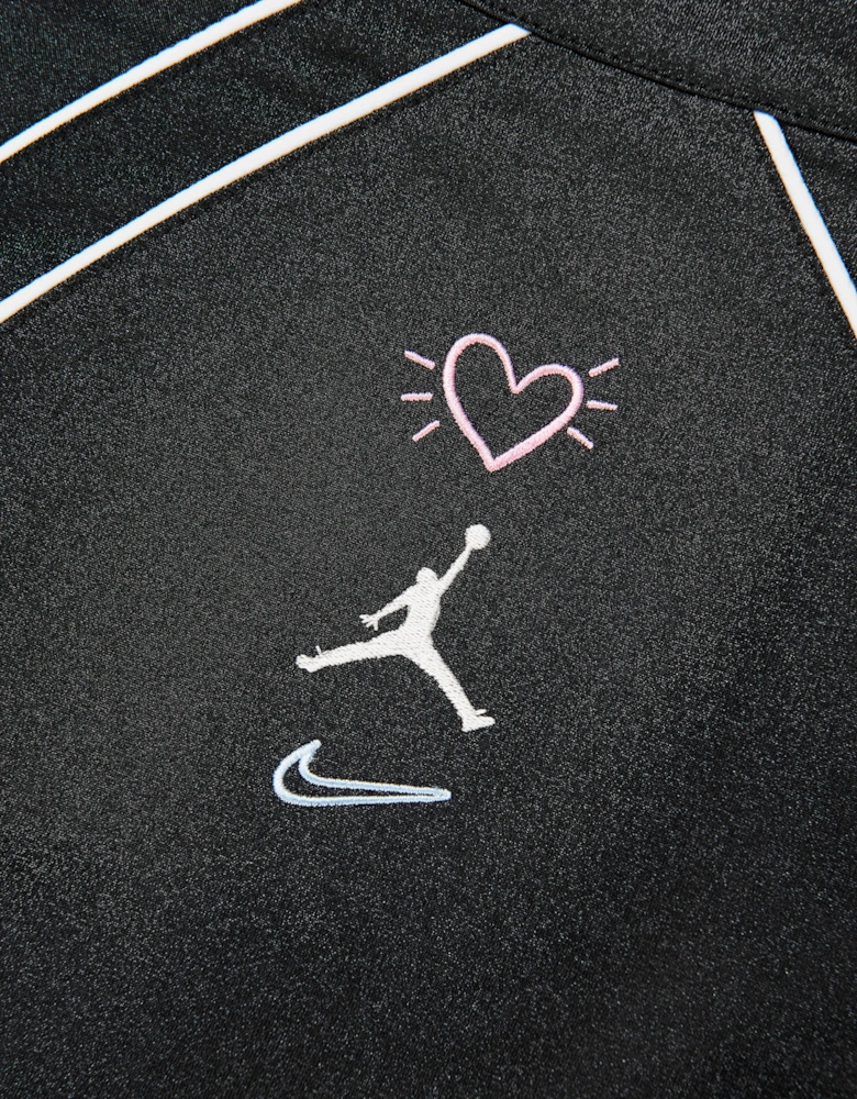 Jordan Girls Love Is In The "Air" Zip Top in Grey