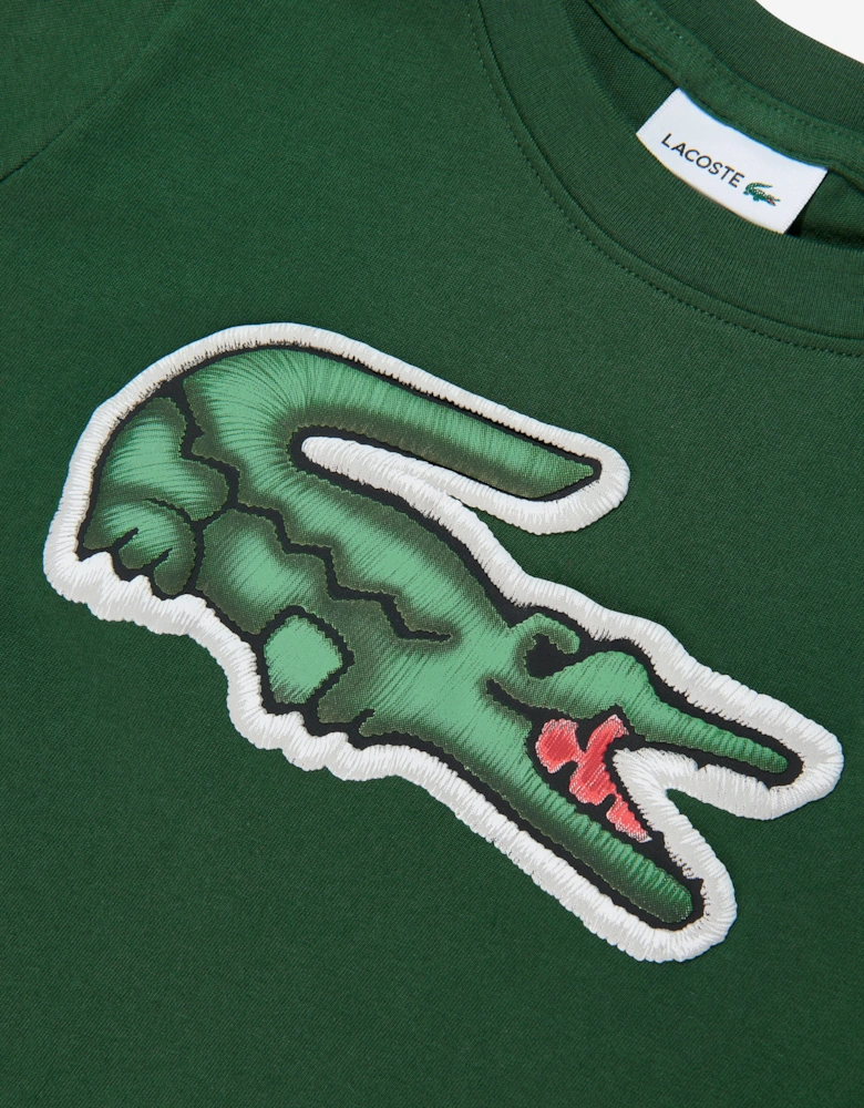 Boys Logo T-Shirt in Green