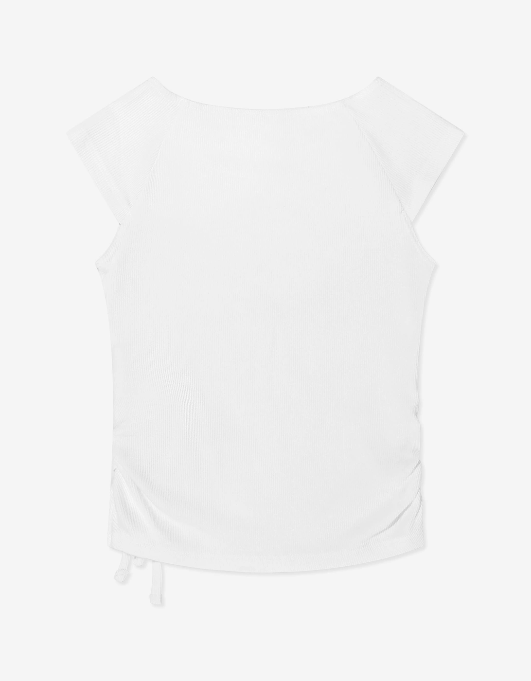 Girls Shoulder Play Top in White