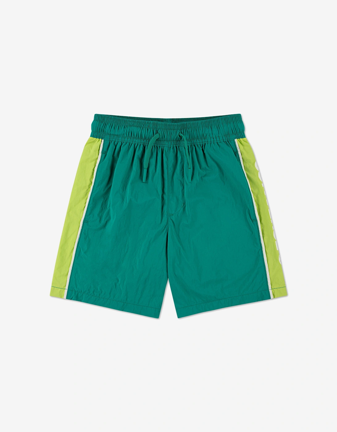 Boys SS Hit Piping Shorts in Green, 5 of 4