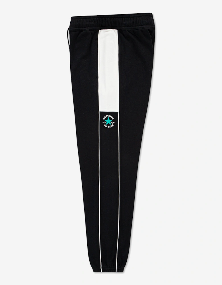 Boys Piping and Colourblock Joggers in Black