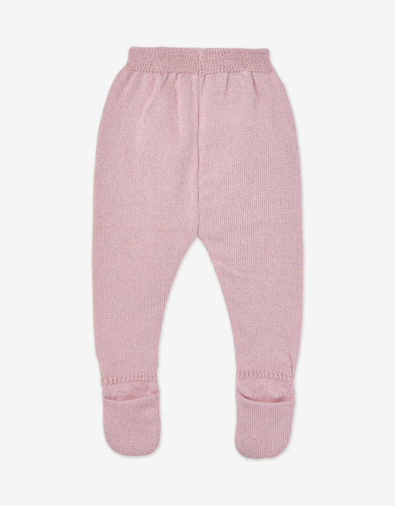 Baby Girls 2 Piece Cotton Knit Set in Pink