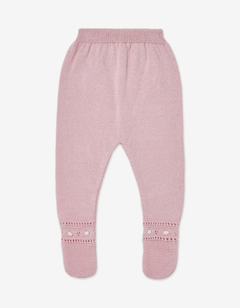 Baby Girls 2 Piece Cotton Knit Set in Pink