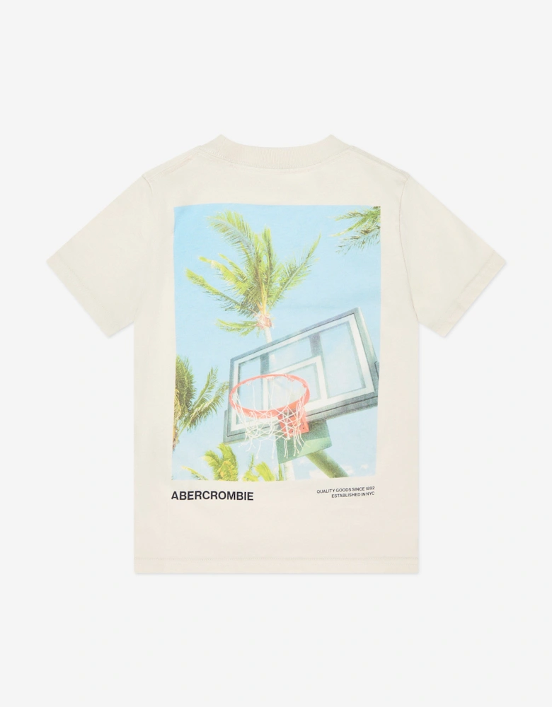 Boys Bank Shot T-Shirt in Ivory