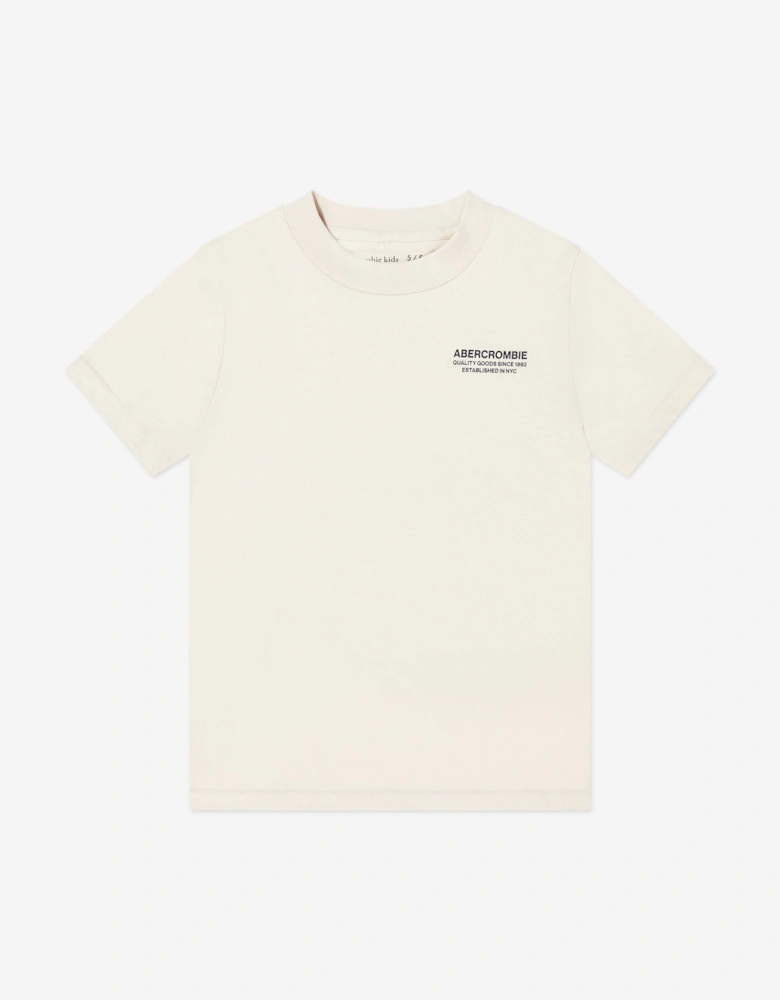 Boys Bank Shot T-Shirt in Ivory