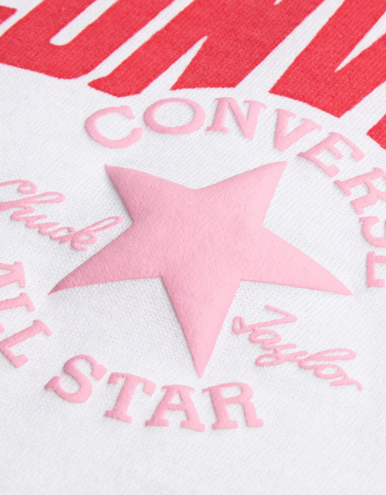 Girls Multi Hit GFX Boxy T-Shirt in White