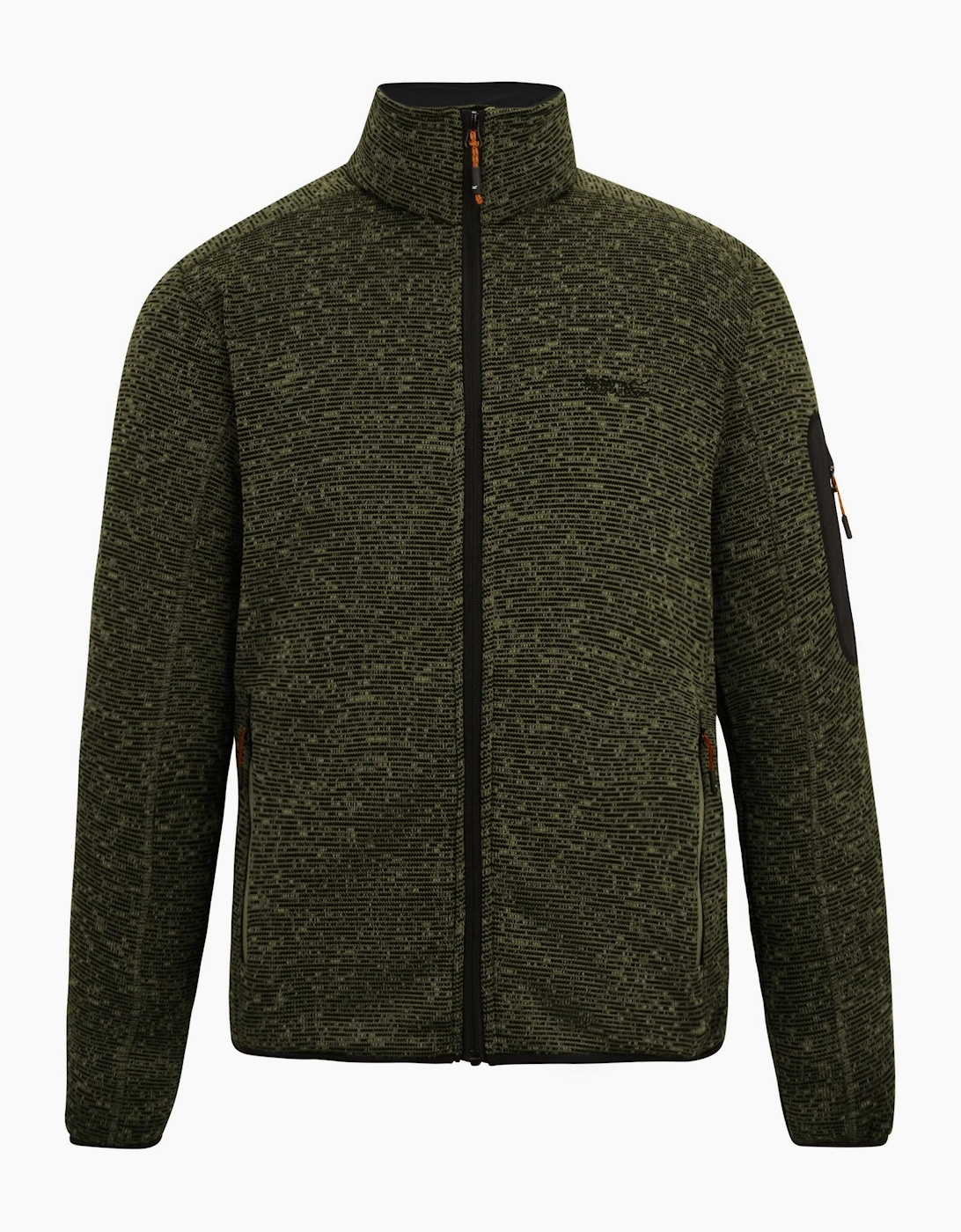 Regatta Men's Green Newhill Marl Full Zip Fleece Jacket - Size Regular/36