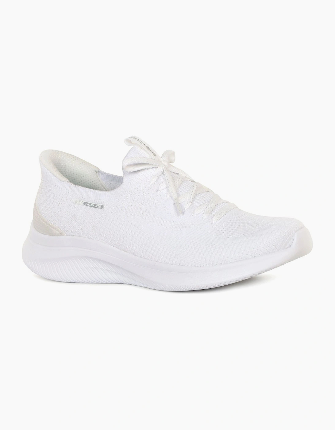 Skechers Women's White Slip In Ultra Flex 4.0 Trainers - Size: 8