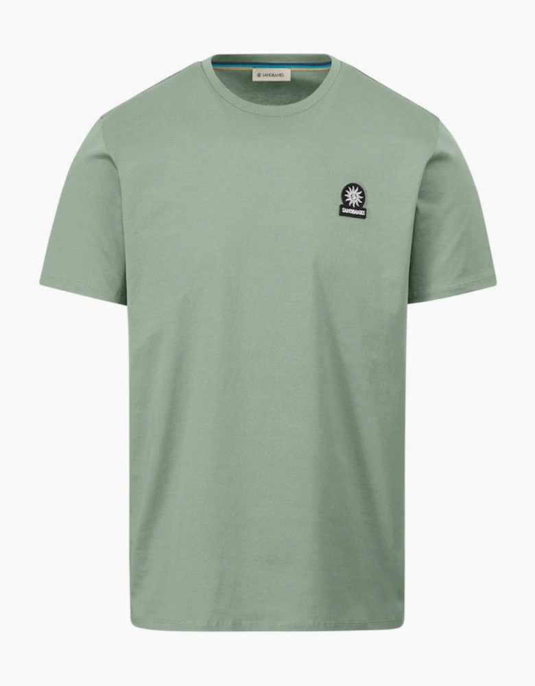 Mercerised Badge T-Shirt S1-26 Sage