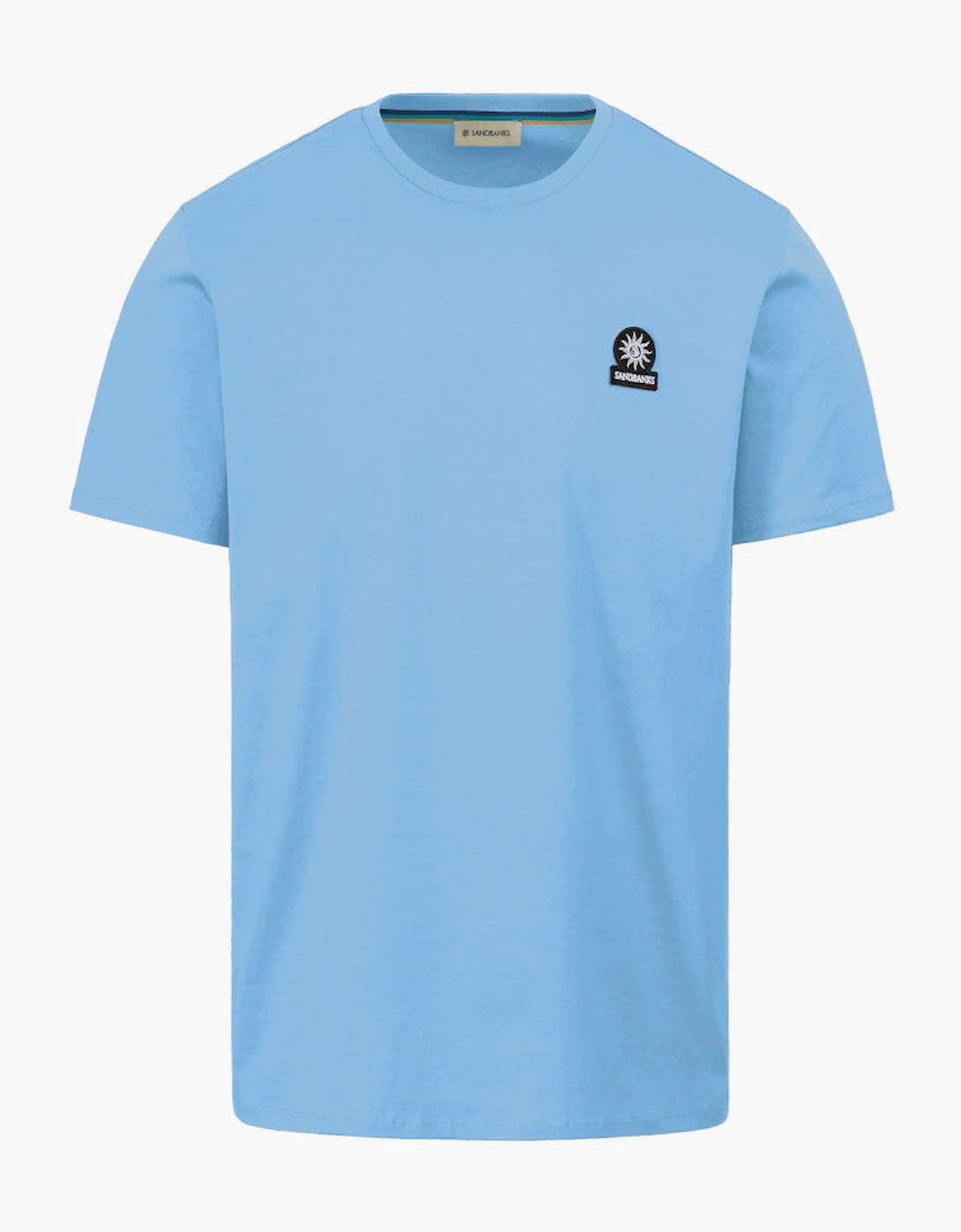 Mercerised Badge T-Shirt S1-26 Dusty Blue, 2 of 1