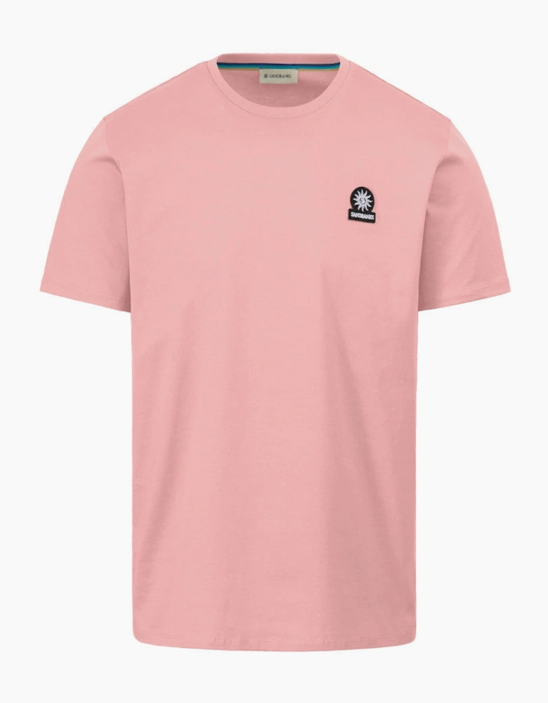 Mercerised Badge T-Shirt S1-26 Dusty Pink