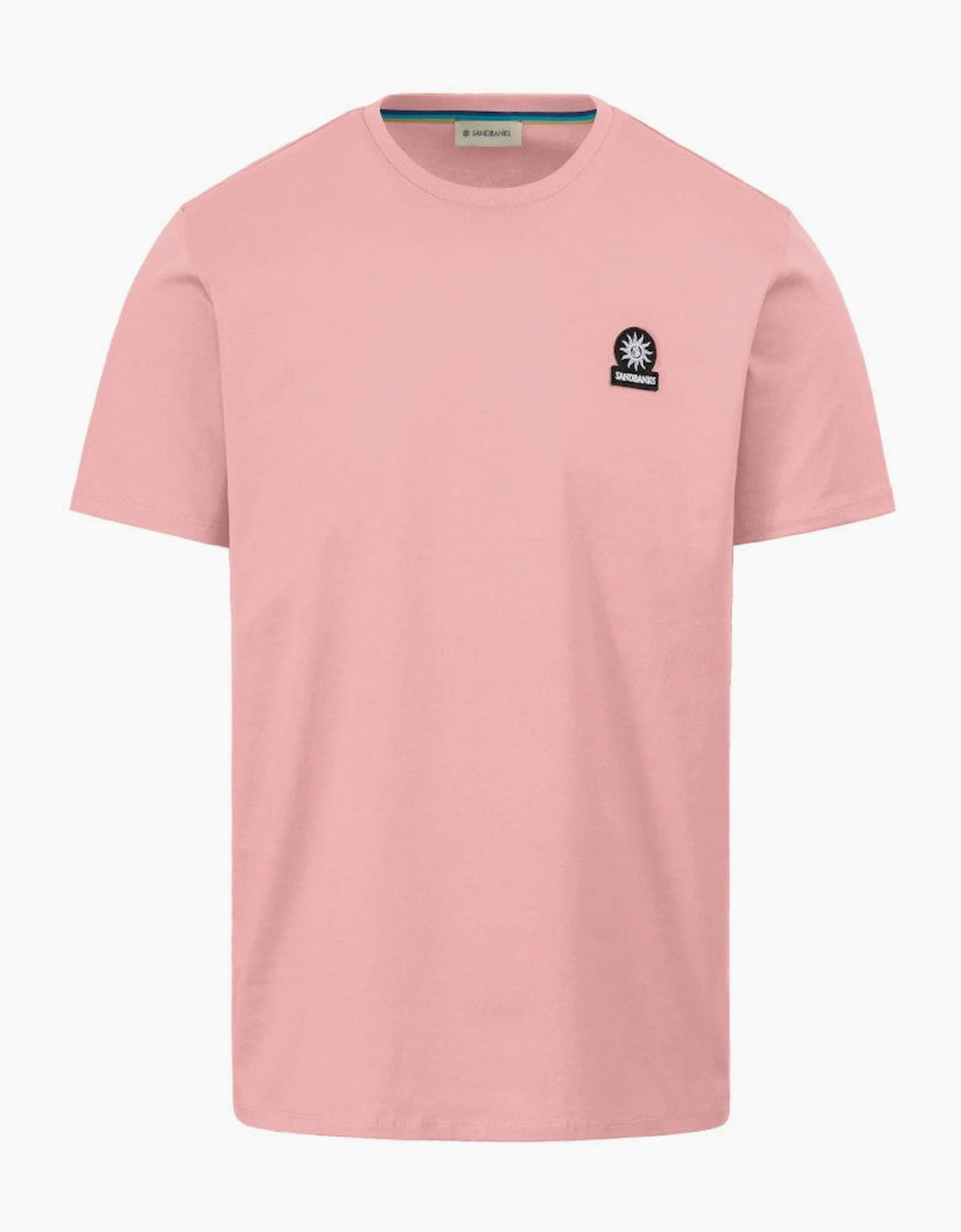 Mercerised Badge T-Shirt S1-26 Dusty Pink, 2 of 1