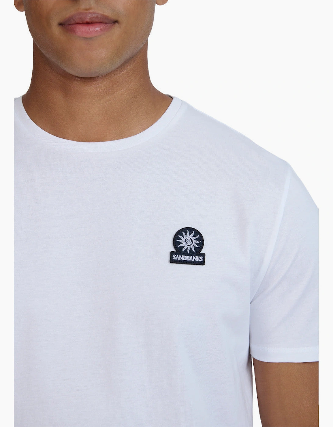 Mercerised Badge T-Shirt S1-26 White