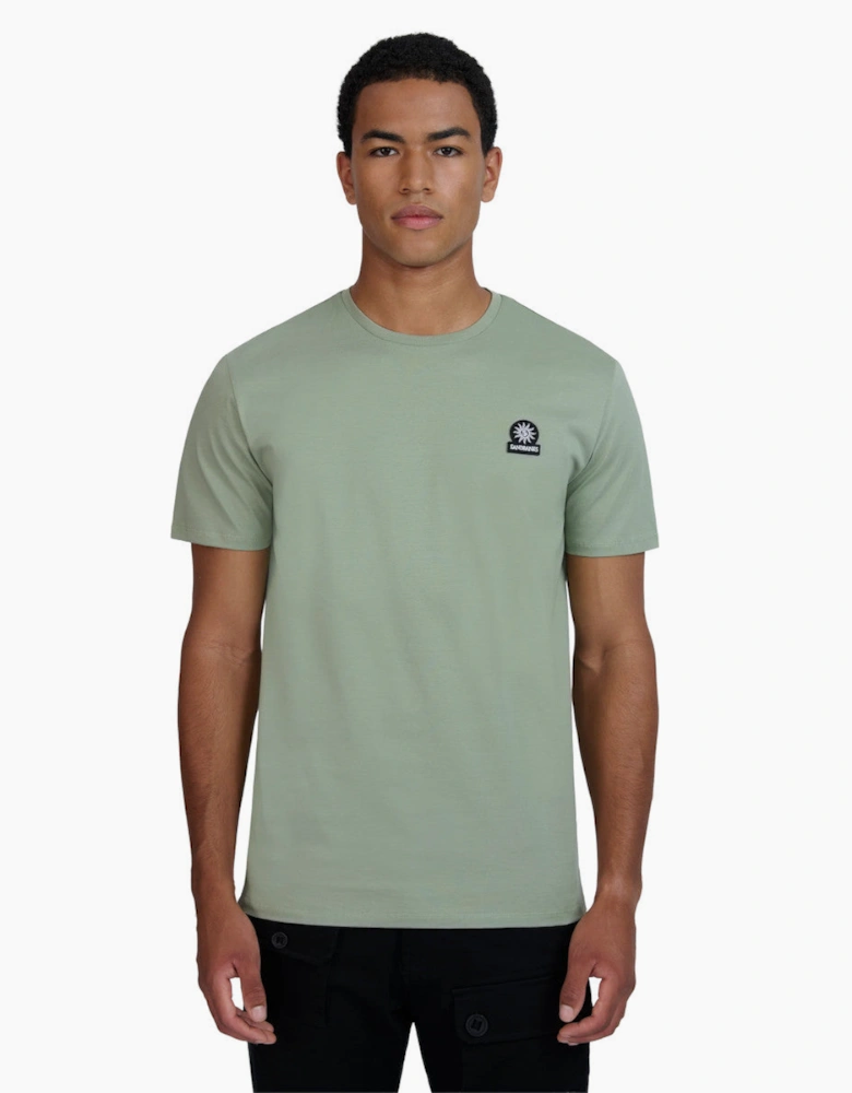 Mercerised Badge T-Shirt S1-26 Sage
