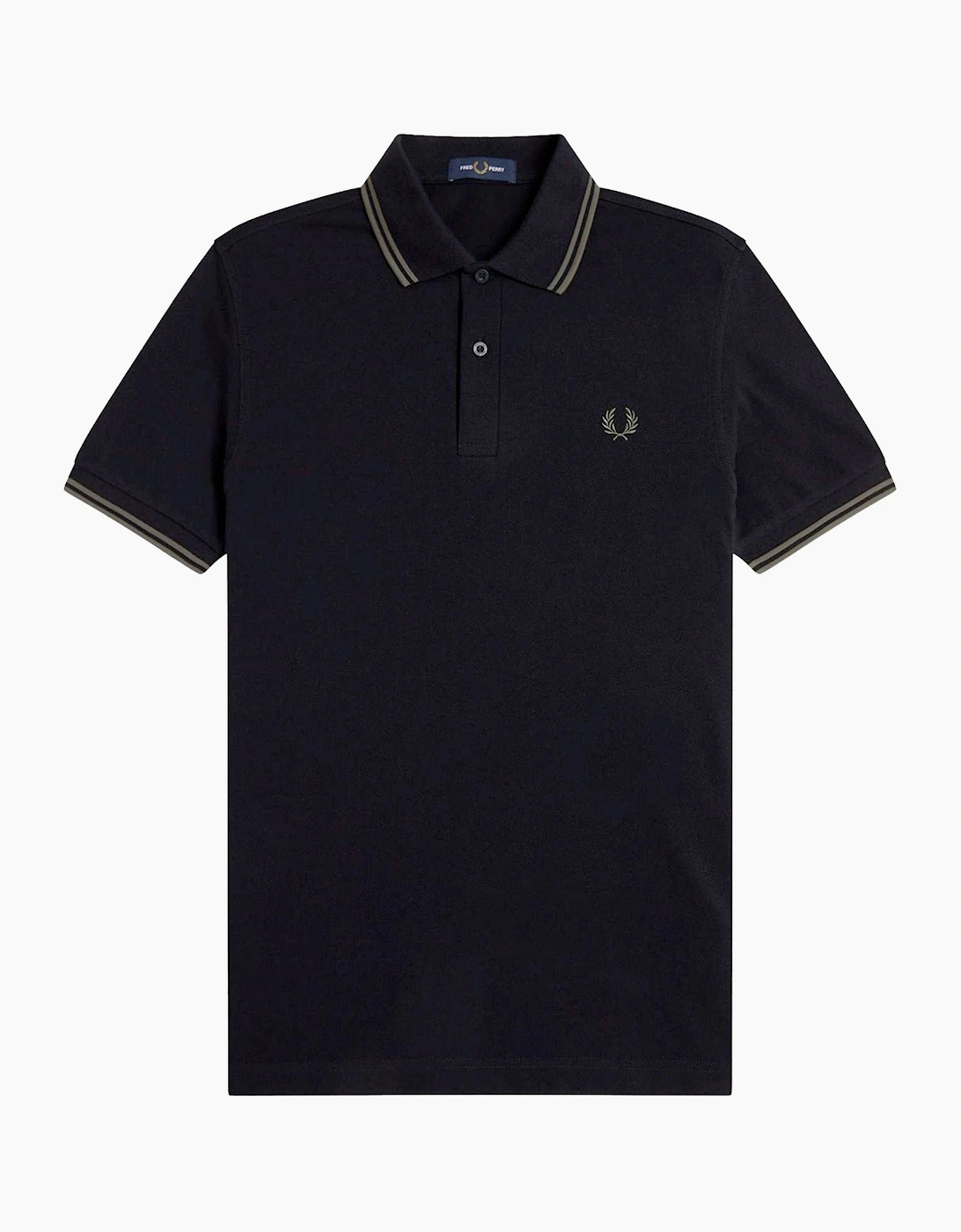 Fred Perry Men's Black Twin Tipped Polo Shirt  38 Medium
