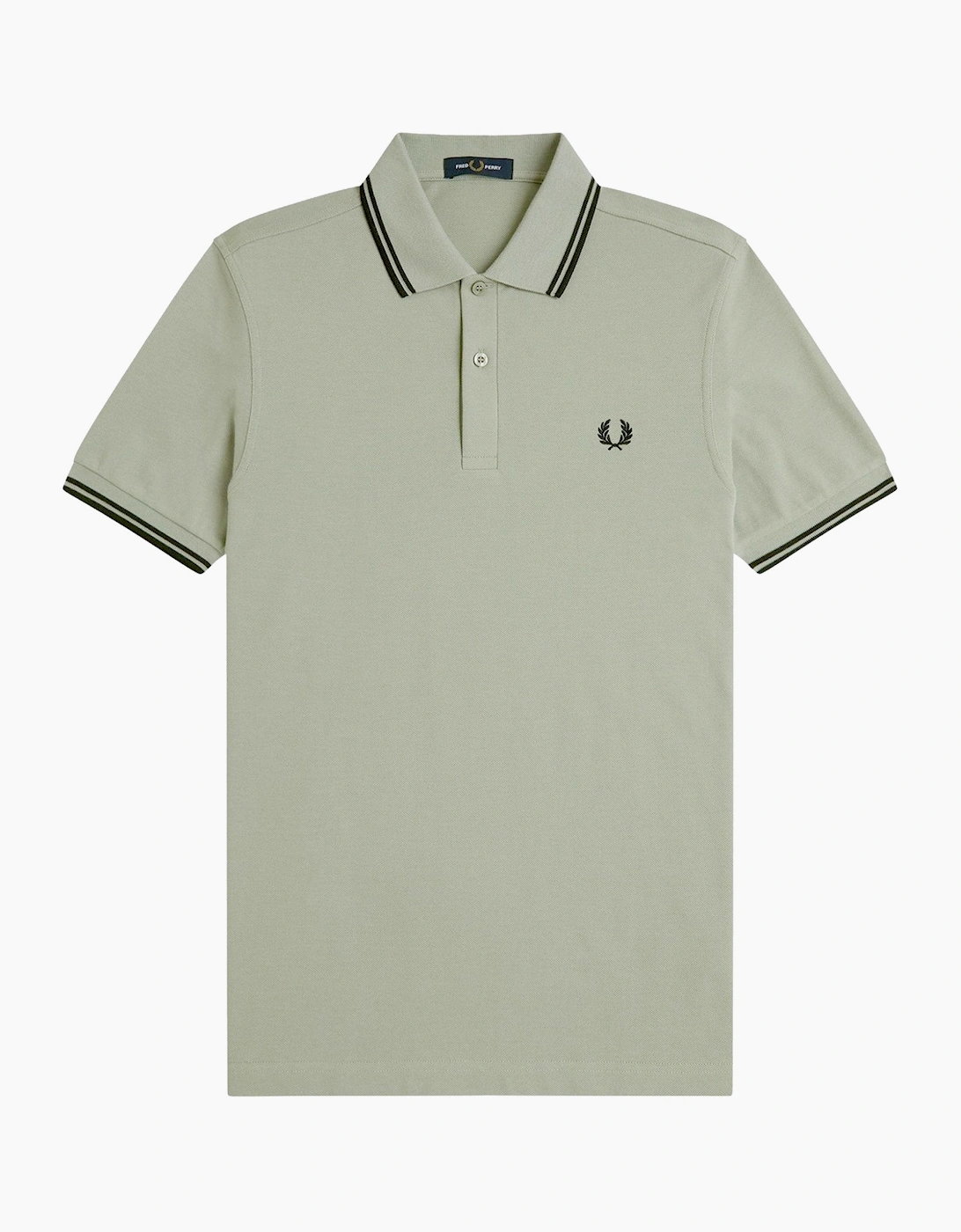 Fred Perry Men's Tan Twin Tipped Polo Shirt  38 Medium
