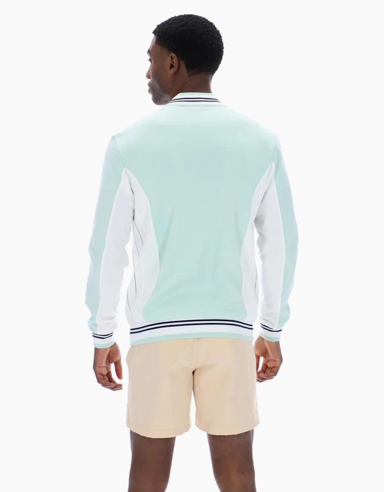 Settanta Baseball Track Top Jacket Surf Spray/White/Navy