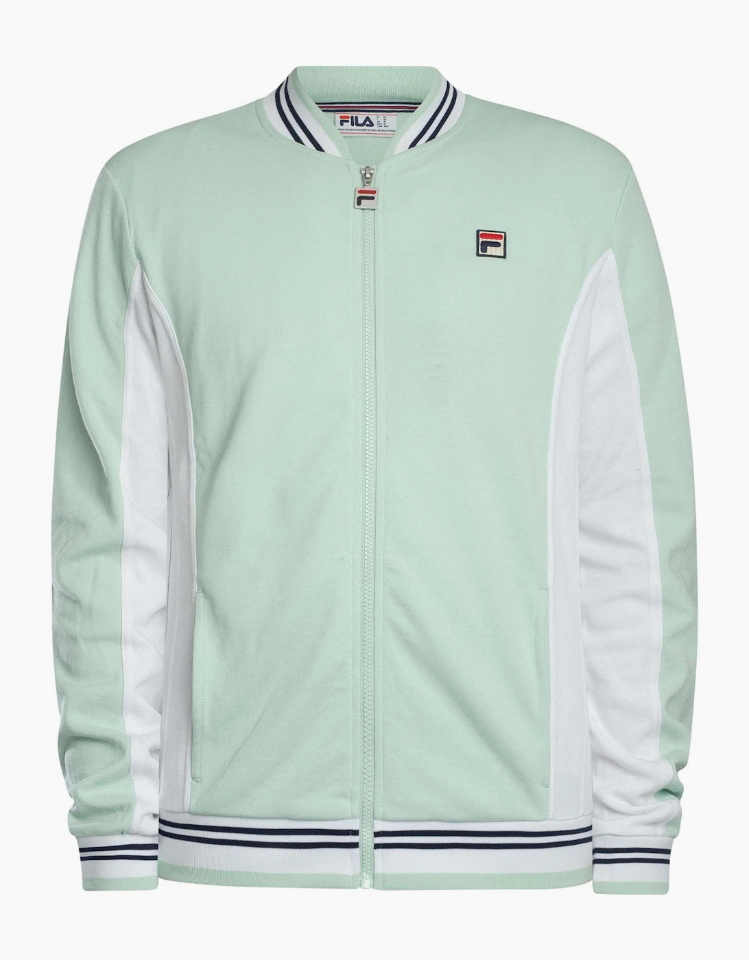 Settanta Baseball Track Top Jacket Surf Spray/White/Navy, 4 of 3