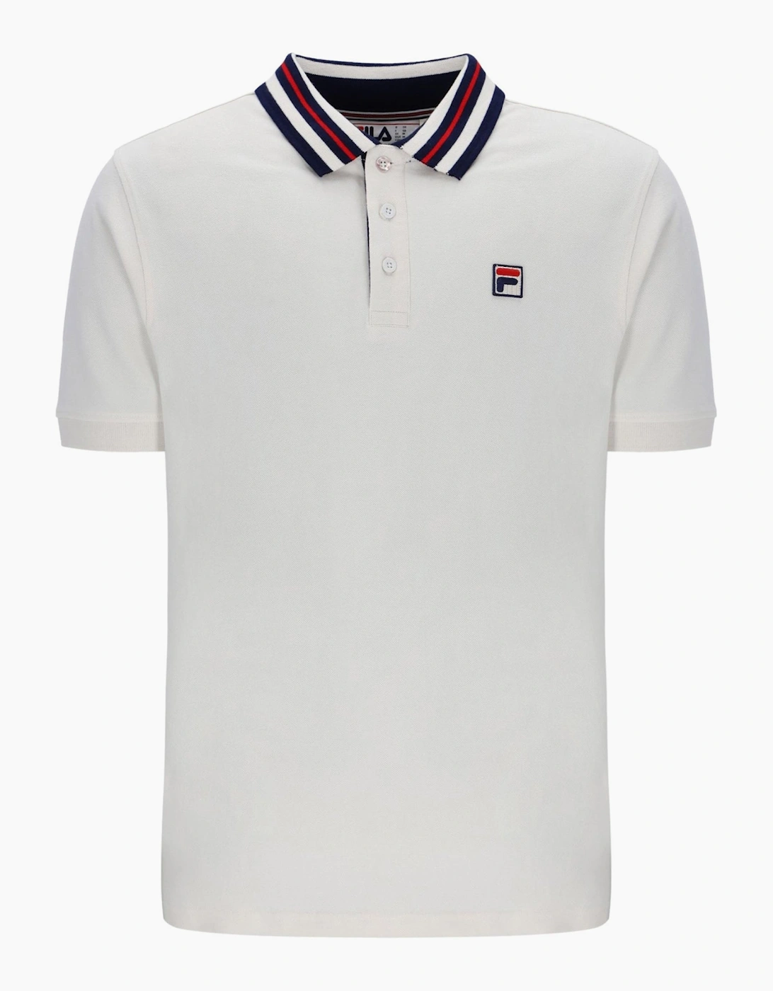 Achille Heritage Contrast Collar Basic Polo Shirt Gardenia, 4 of 3