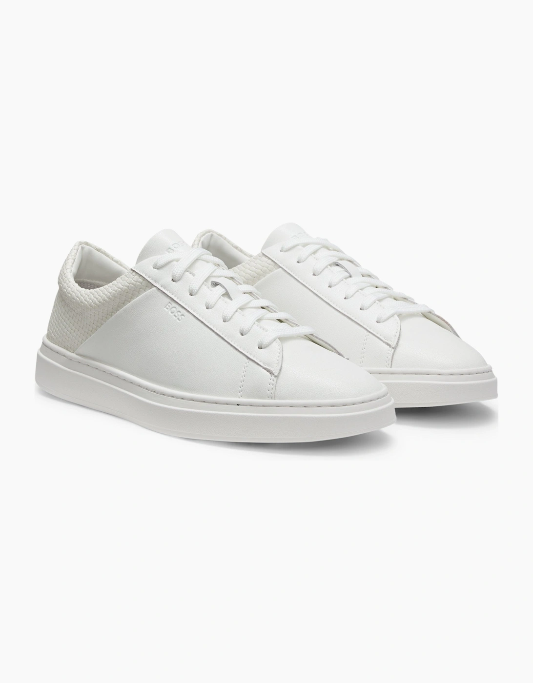 BOSS Black Kieran Tenn Iwvpu Trainers 100 White