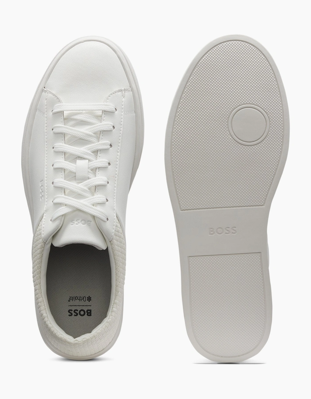 BOSS Black Kieran Tenn Iwvpu Trainers 100 White