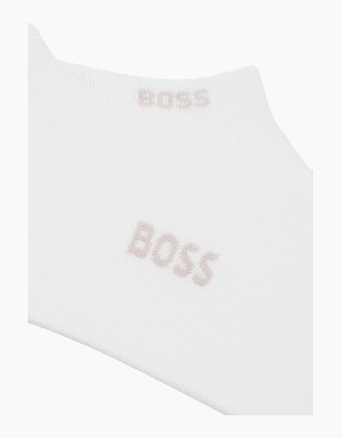 BOSS Black 2P AS Logo Bamboo Socks 100 White