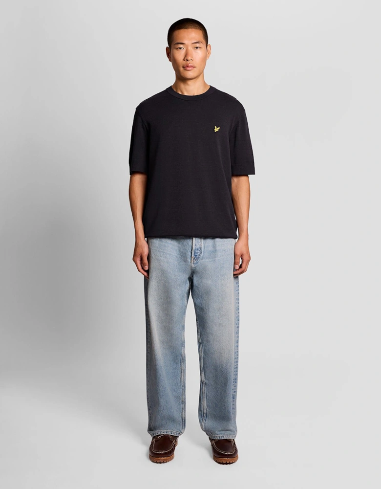 Relaxed Fit Knitted T-Shirt