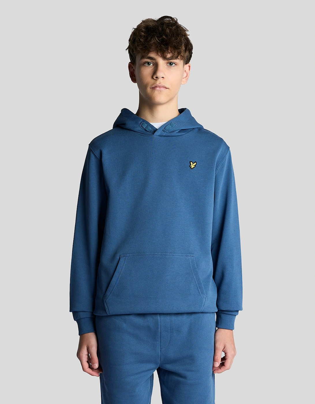 Lyle And Scott Boys Blue 'S Loopback Cotton Hoodie - Size: 10 Years/11 Years Kids