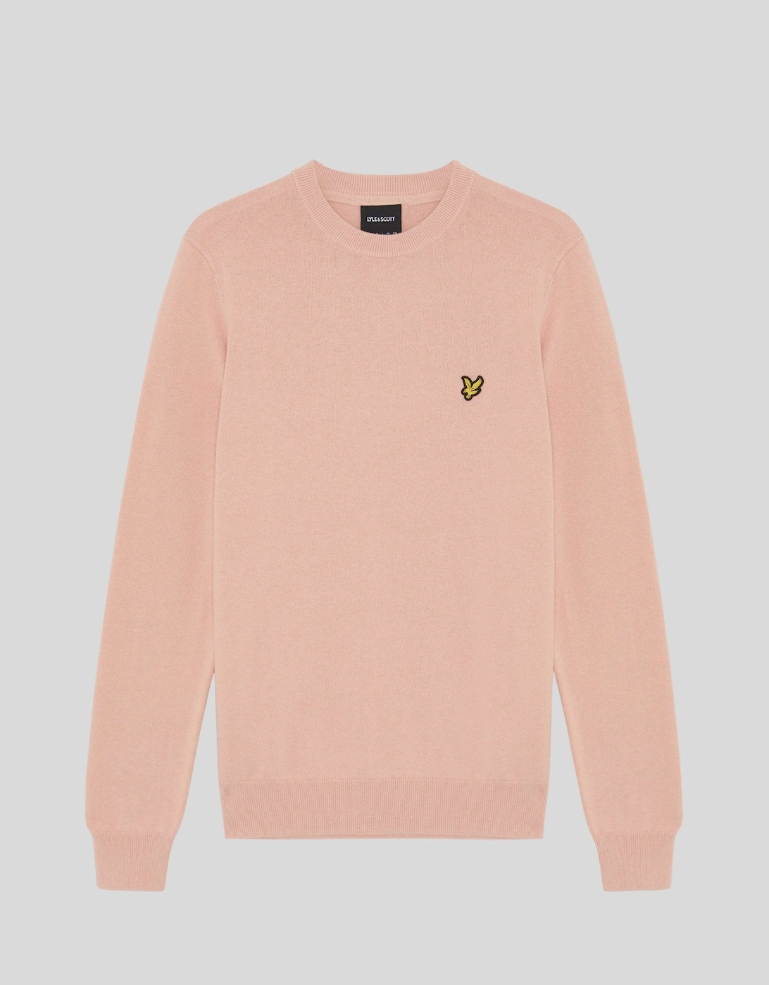 Lyle And Scott Men's Orange Cotton Crew Neck Jumper  50 5XL