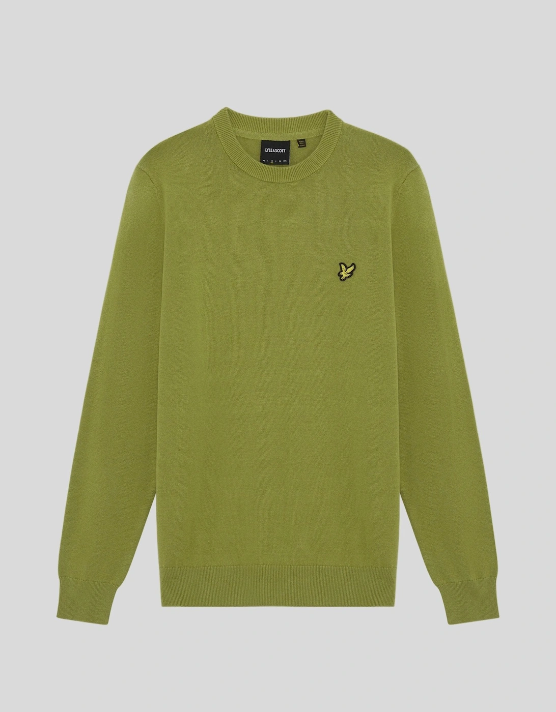 Lyle And Scott Men's Green Cotton Crew Neck Jumper  50 5XL