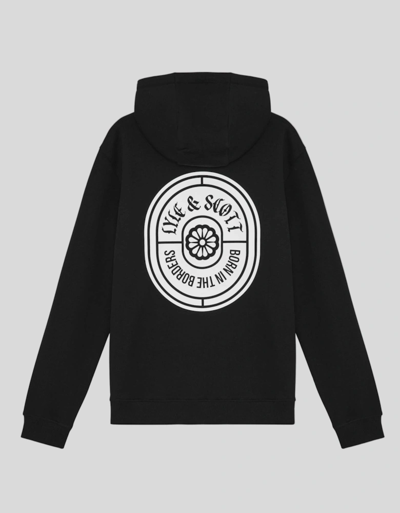 Graphic Badge Cotton Hoodie
