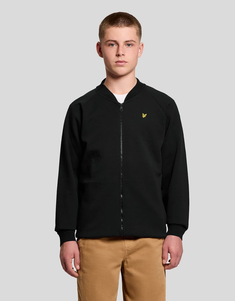 Cotton Blend Bomber Jacket