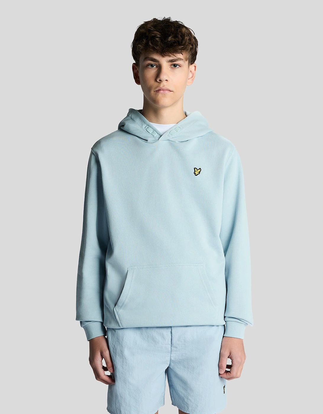 Lyle And Scott Boys Blue 'S Loopback Cotton Hoodie - Size: 10 Years/11 Years Kids