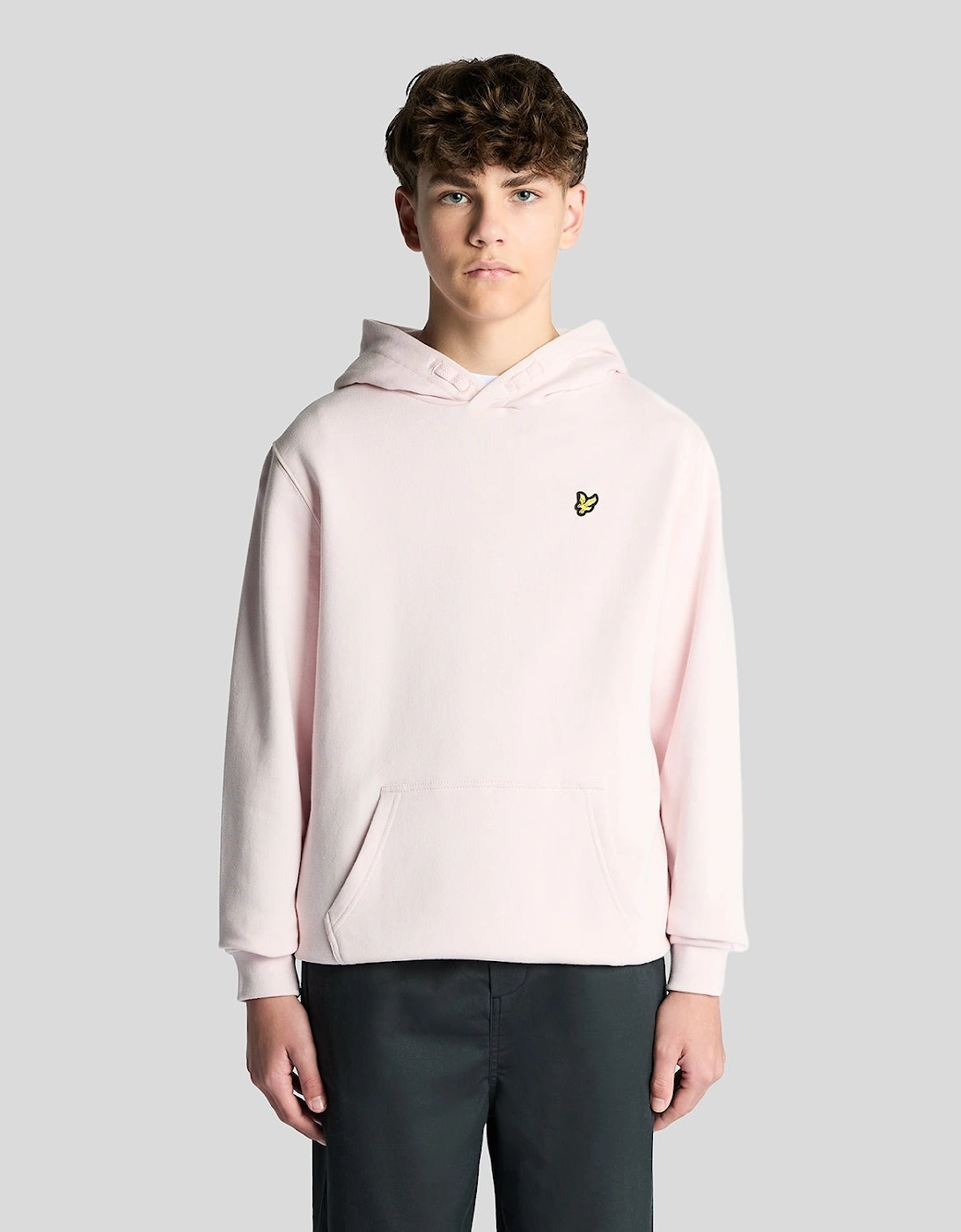 Lyle And Scott Boys Pink 'S Loopback Cotton Hoodie - Size: 10 Years/11 Years Kids