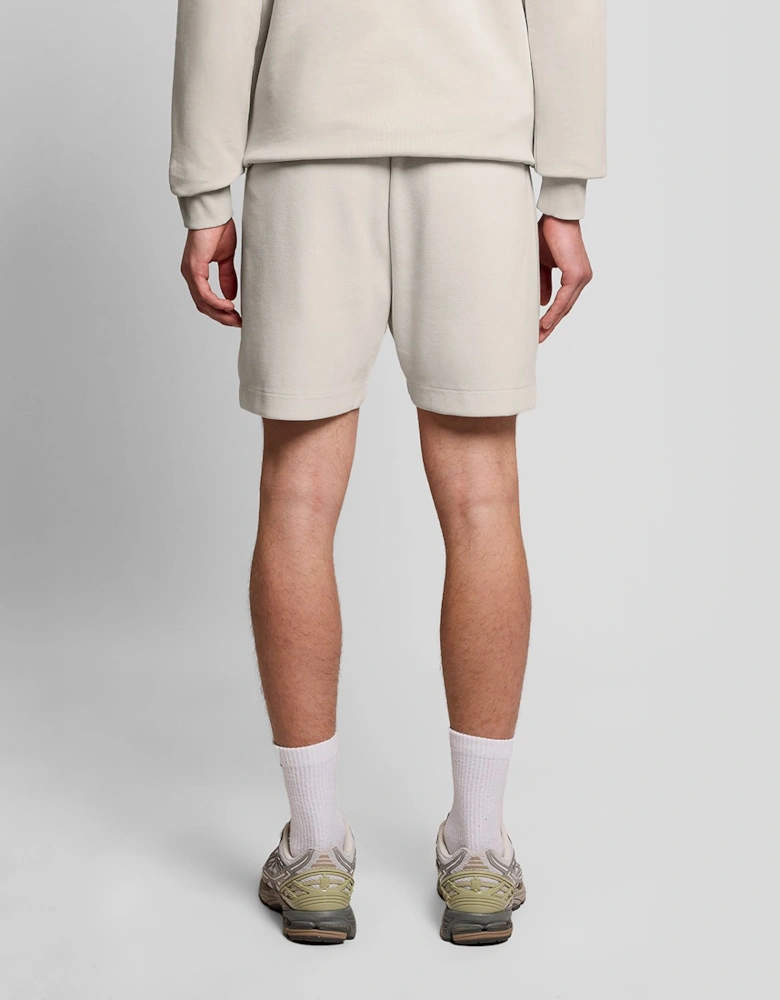 Cotton Blend Track Sweat Shorts