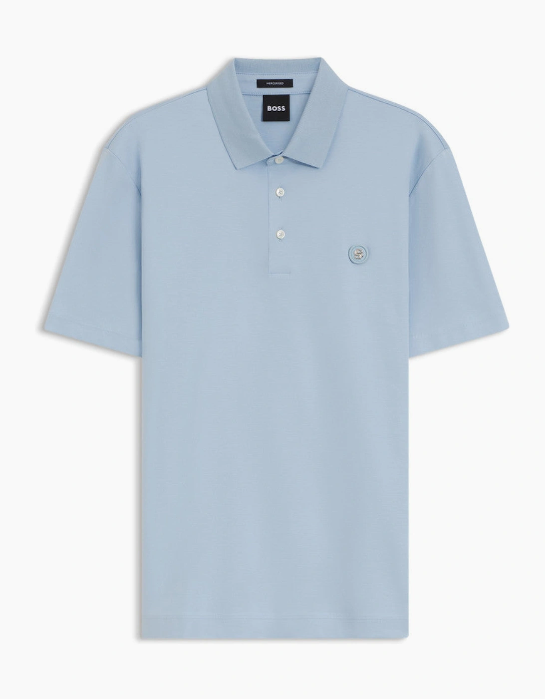BOSS Black C Parris 01 Polo Shirt S1-26 450 Light Pastel Blue, 2 of 1