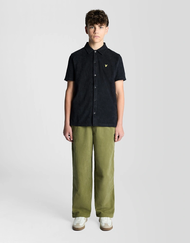 Short Sleeve Towelling Shirt